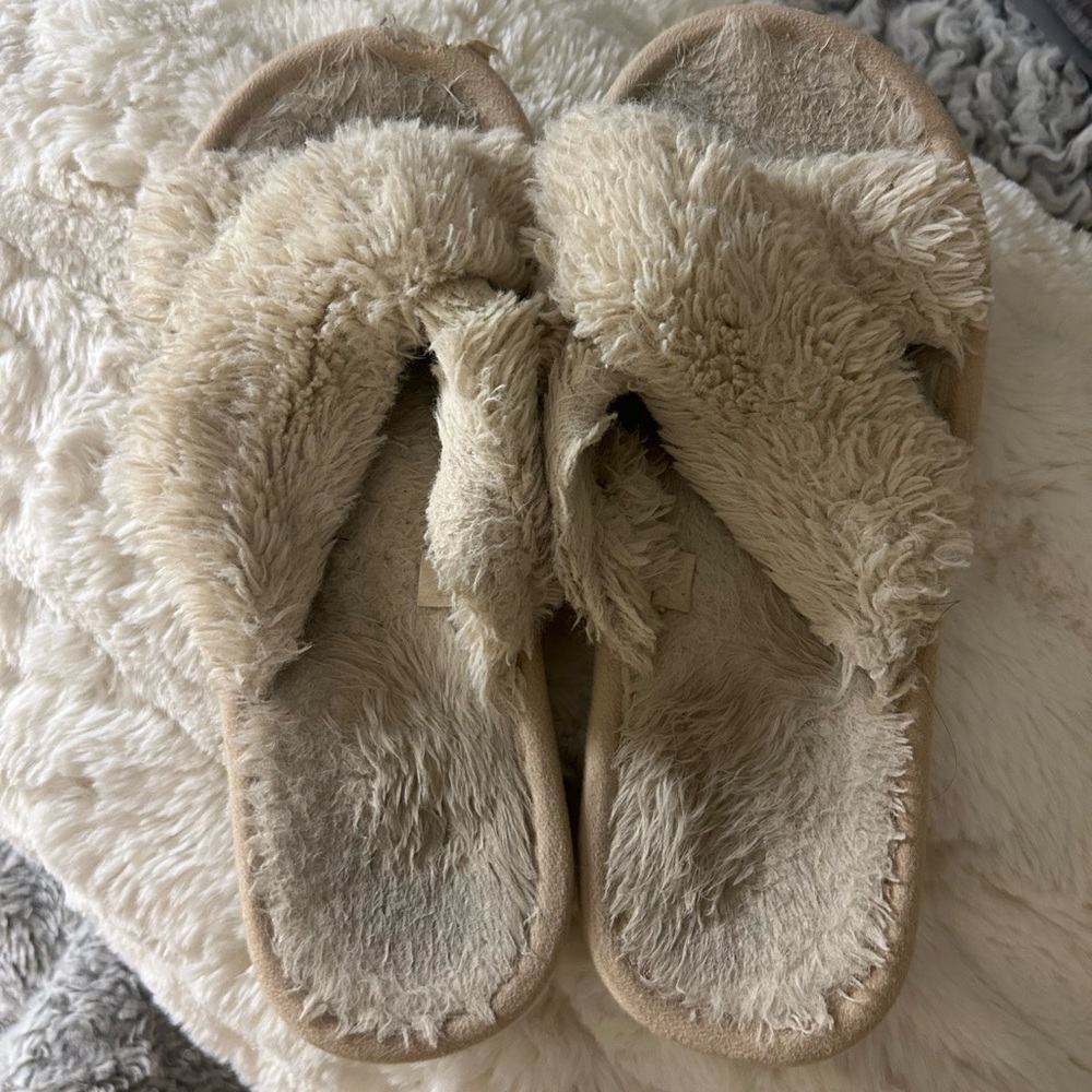 Well LOVED !  WELL WORN SLIPPERS